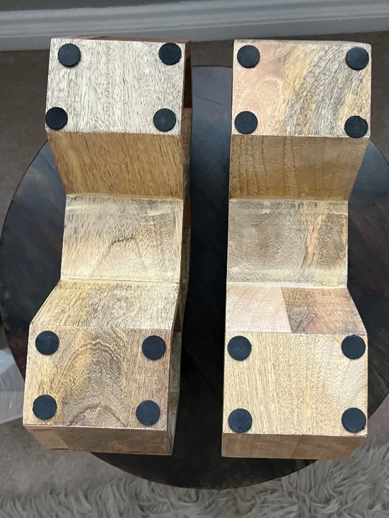 Honeycomb Hexagon Wood Wine Rack Set of 2 - Picture 7 of 8